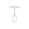 Soporte armario central ovalado blanco (1 ud) cintacor - storplanet