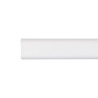 Barra armario ovalada metal blanco 100cm cintacor - storplanet