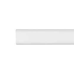 Barra armario ovalada metal blanco 150cm cintacor - storplanet