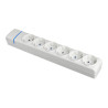 Base múltiple de 6 tomas 2p+t, 16 a 250 v