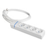 Prolongador con 4 tomas 2p+t, 16 a 250 v de cable h05vv-f 3g 1,5 m