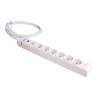 Prolongador con 6 tomas 2p+t, 16 a 250 v. máx.3680 w 850°c gwt