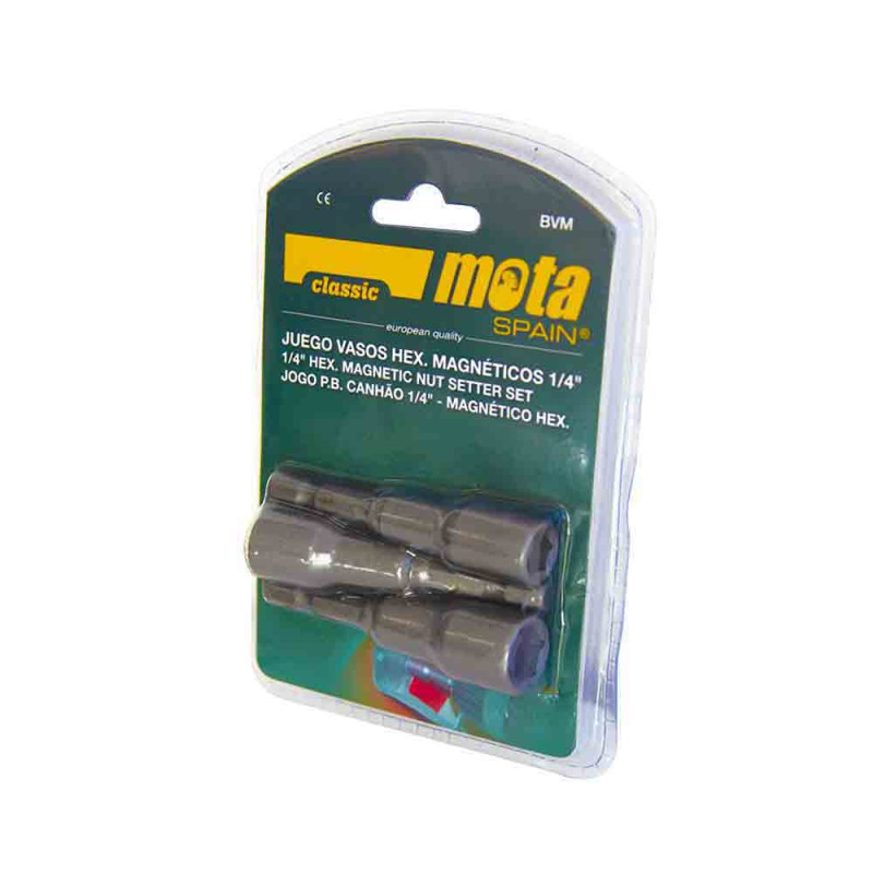 Juego vasos hexagonales magneticos 8-10-11mm bvm mota Juego vasos hexagonales magneticos 8-10-11mm bvm mota