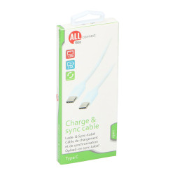 Cable usb-c a usb-c 1,2 m blanco