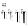 Surtido de tornillos para madera ss black+decker