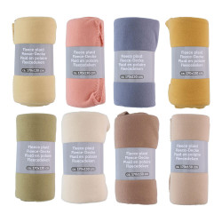 Manta polar fleece 170 x 130 x 0,2 cm colores surtidos
