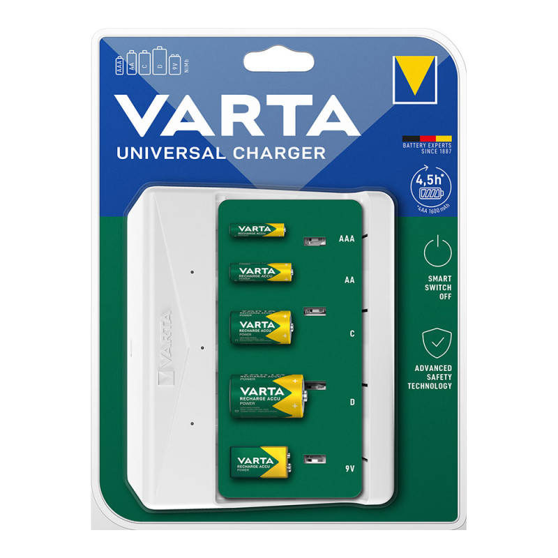 Cargador universal de pilas 57658 varta Cargador universal de pilas 57658 varta