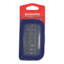 Puntas destornillador, juego 31 piezas. workpro