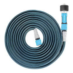 Kit manguera extensible zygzag 7,5 a 15 con conectores y lanza multi ergo cellfast