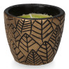 Vela citronela de terracota "hojas" colores surtidos