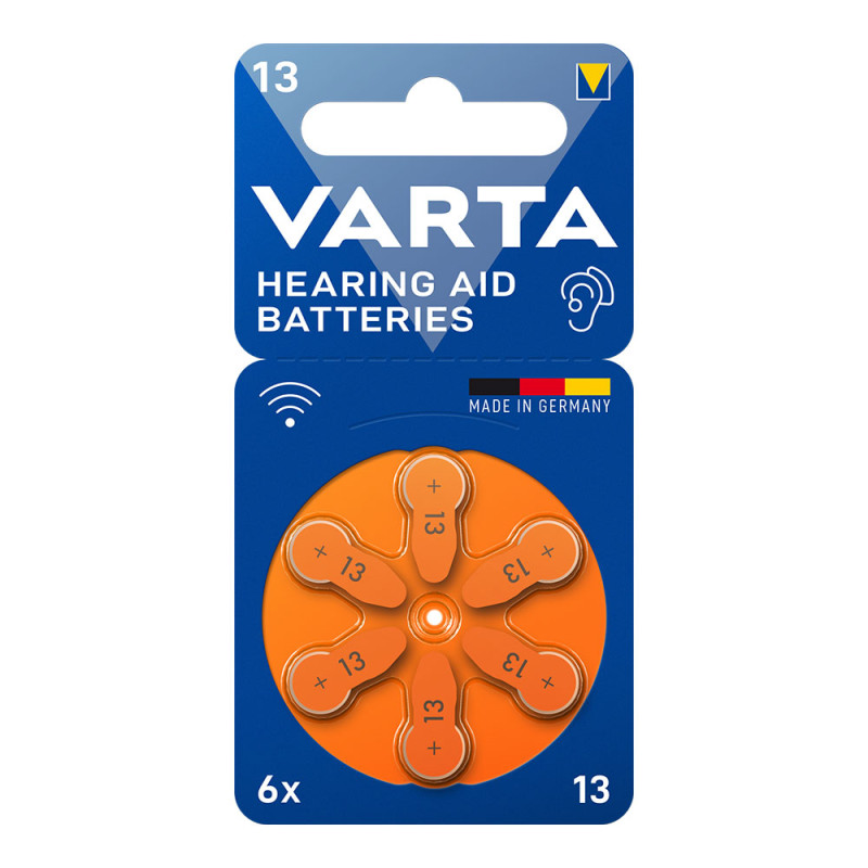 Pila para audífonos varta hearing aid batteries 13 (blister 6 unid.) Pila para audífonos varta hearing aid batteries 13 (blister 6 unid.)