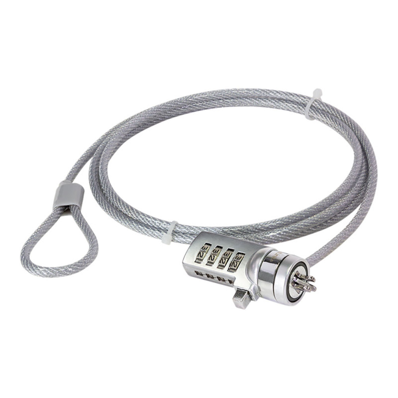 Cable antirrobo para portatil con combinacion 4 cifras logilink Cable antirrobo para portatil con combinacion 4 cifras logilink