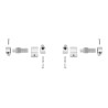Kit conjunto bisagras para asiento con caria amortiguada roca varios modelos ai0001200r roca