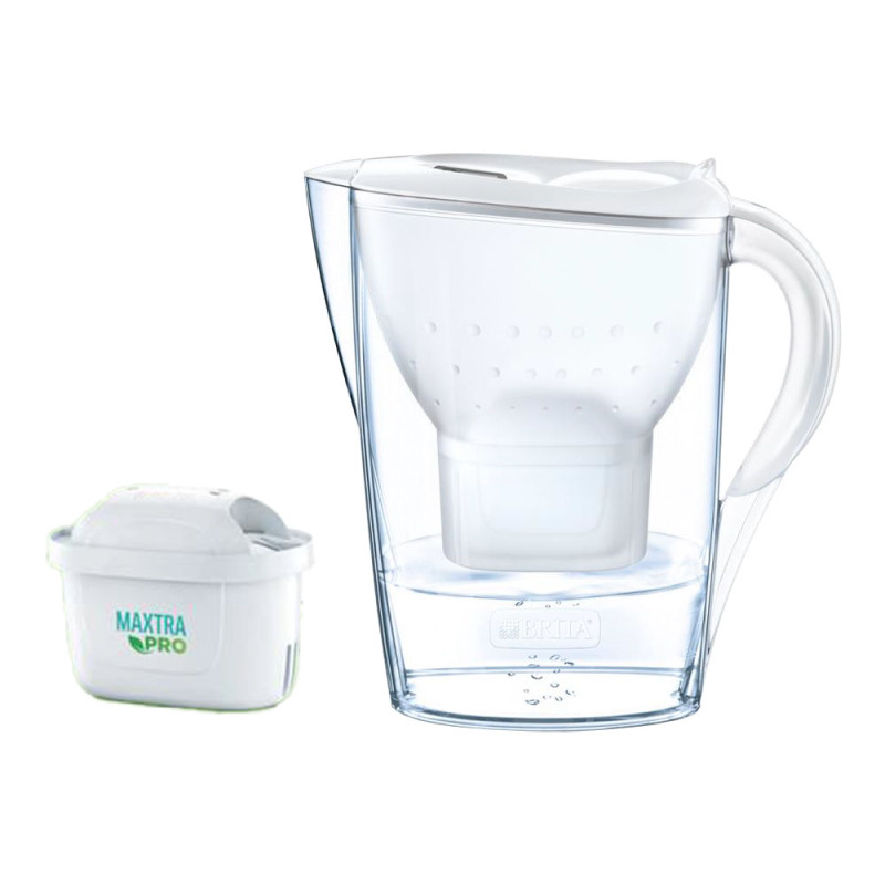 Jarra filtrante marella blanca 2 filtros maxtra pro 2,4l 1051130 brita Jarra filtrante marella blanca 2 filtros maxtra pro 2,4l 1051130 brita