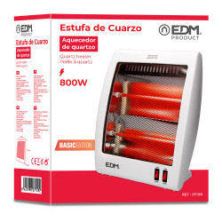Estufa de cuarzo - modelo plano - anti-vuelco - 400-800w edm