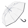 Paraguas largo ø93 cm transparente automático, colores surtidos