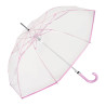Paraguas largo ø93 cm transparente automático, colores surtidos