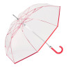Paraguas largo ø93 cm transparente automático, colores surtidos