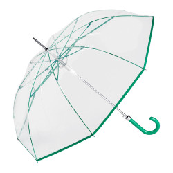 Paraguas largo ø93 cm transparente automático, colores surtidos