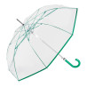 Paraguas largo ø93 cm transparente automático, colores surtidos