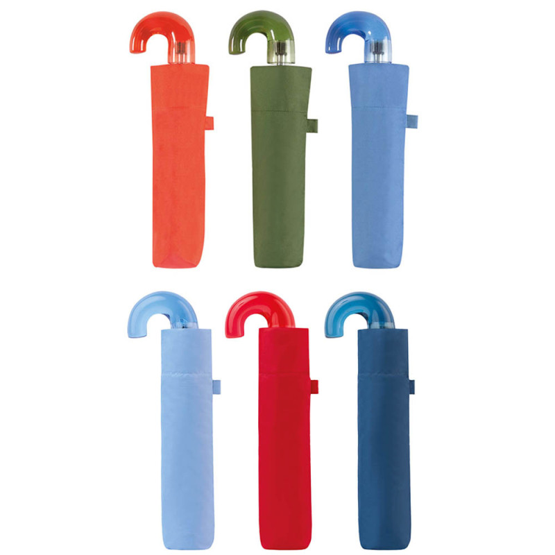 Paraguas plegable 3 secciones manual ø90cm con protección solar uv+50, colores surtidos Paraguas plegable 3 secciones manual ø90cm con protección solar uv+50, colores surtidos