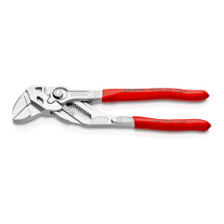 Tenaza llave alicate y llave en una sola herramienta recubiertos de plástico cromado 180 mm