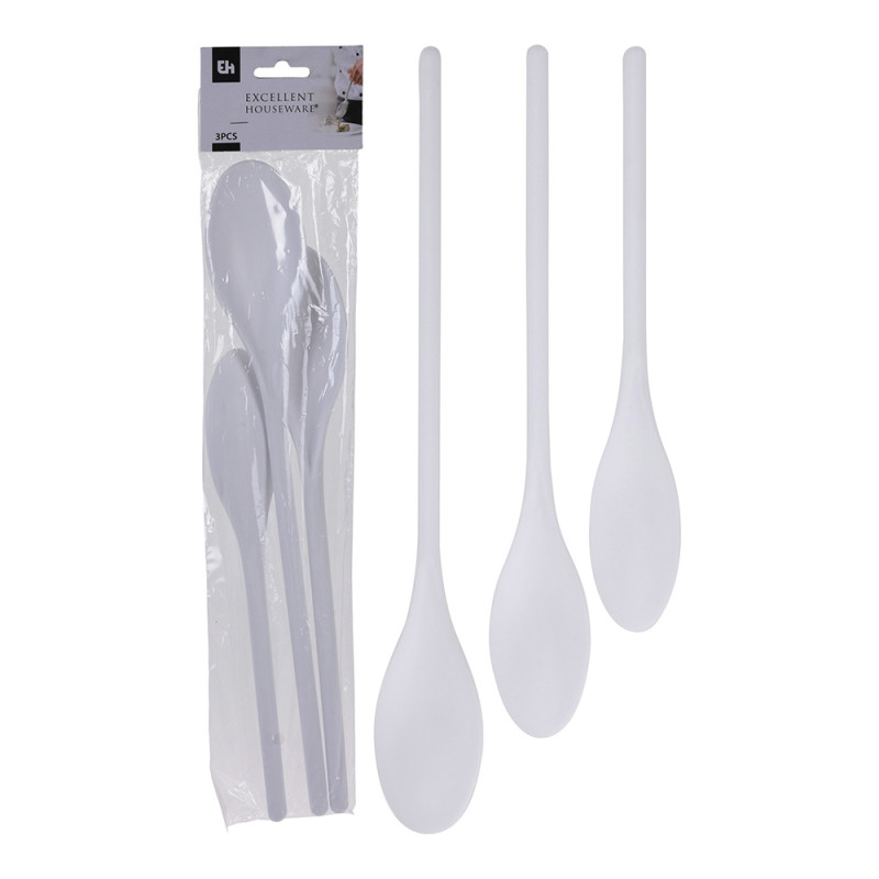 Set 3 cucharas de plastico de 3 tamaños diferentes Set 3 cucharas de plastico de 3 tamaños diferentes