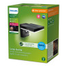Aplique solar mural cuadrado ultraeficiente,ip44 1,3w, 250im 3000k, luz cálida, philips