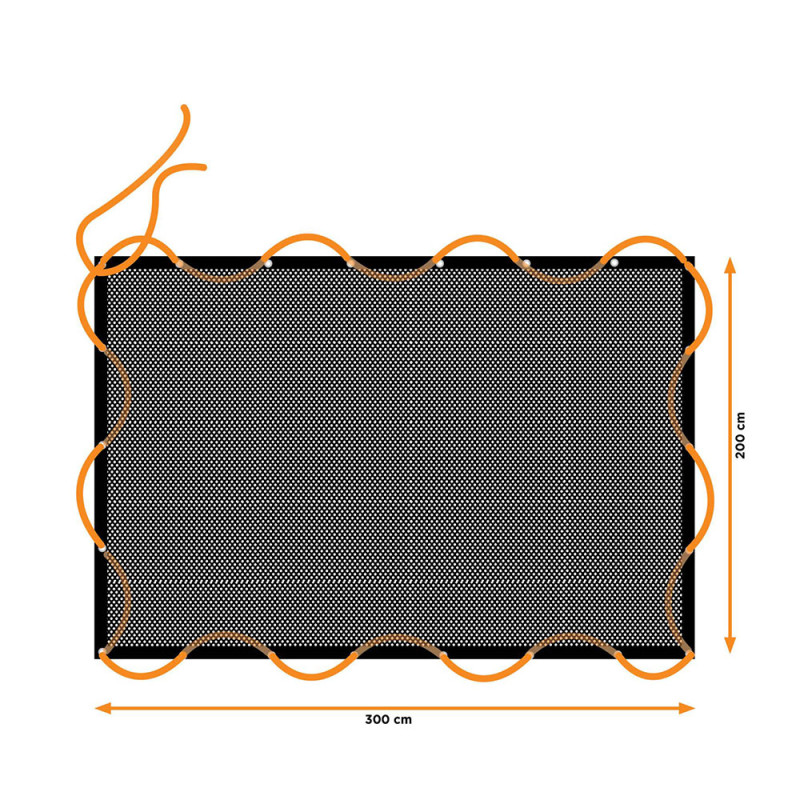 Red de carga elastica, medida:2x3m, con 14 ojales. black+decker Red de carga elastica, medida:2x3m, con 14 ojales. black+decker