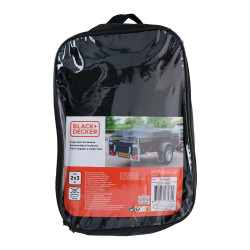 Red de carga elastica, medida:2x3m, con 14 ojales. black+decker