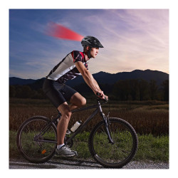 Casco bicicleta con leds rojos talla m 55 - 58 cm