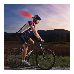 Casco bicicleta con leds rojos talla l 58 - 61 cm
