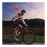 Casco bicicleta con leds rojos talla l 58 - 61 cm