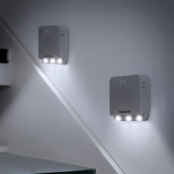 Piloto noche led con sensor movimiento, 2 unidades