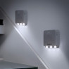 Piloto noche led con sensor movimiento, 2 unidades