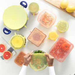 Set 10 tapas de cocina reutilizables lilyd. innovagoods
