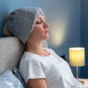 Gorro de gel para migrañas y relajación hawfron, color gris. innovagoods