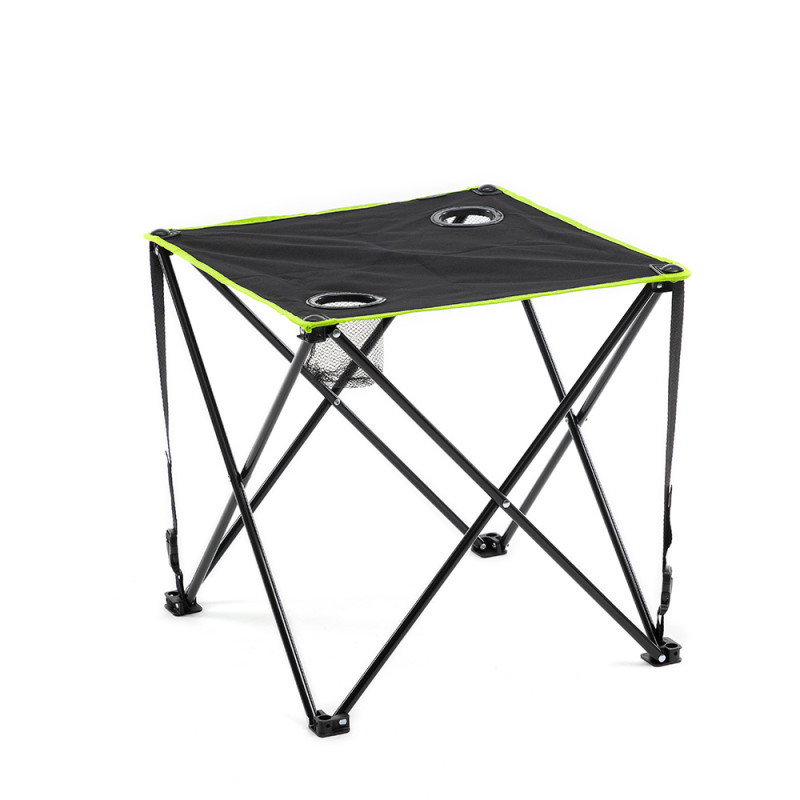Mesa de camping textil plegable con funda cafolby. innovagoods Mesa de camping textil plegable con funda cafolby. innovagoods