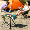 Mesa de camping textil plegable con funda cafolby. innovagoods