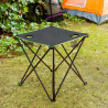 Mesa de camping textil plegable con funda cafolby. innovagoods