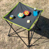 Mesa de camping textil plegable con funda cafolby. innovagoods