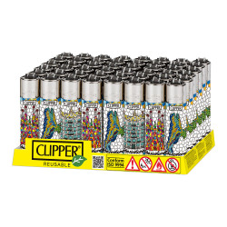 Encendedor cp11 barcelona, diseños variados. clipper