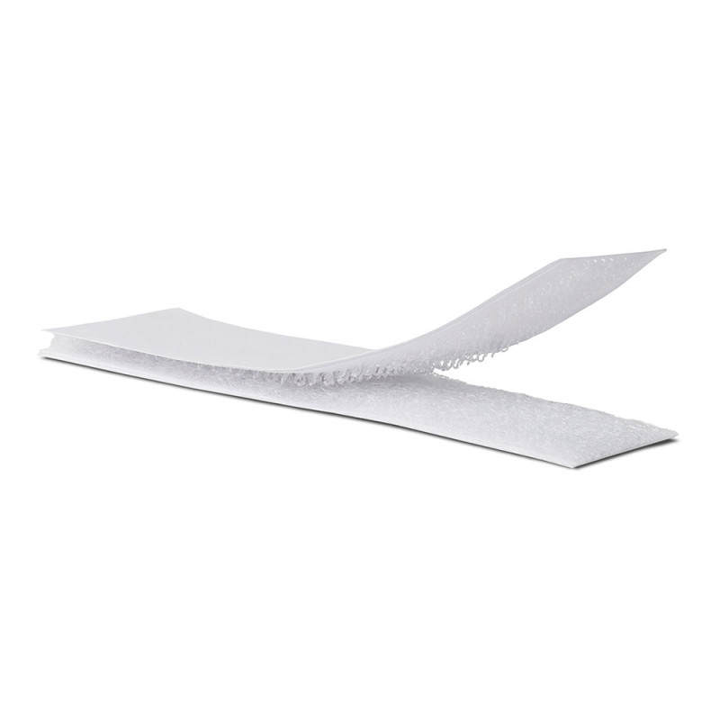 Tira adhesiva de cierre de gancho y bucle 2 x 10cm. blanco, 2143-2, inofix Tira adhesiva de cierre de gancho y bucle 2 x 10cm. blanco, 2143-2, inofix