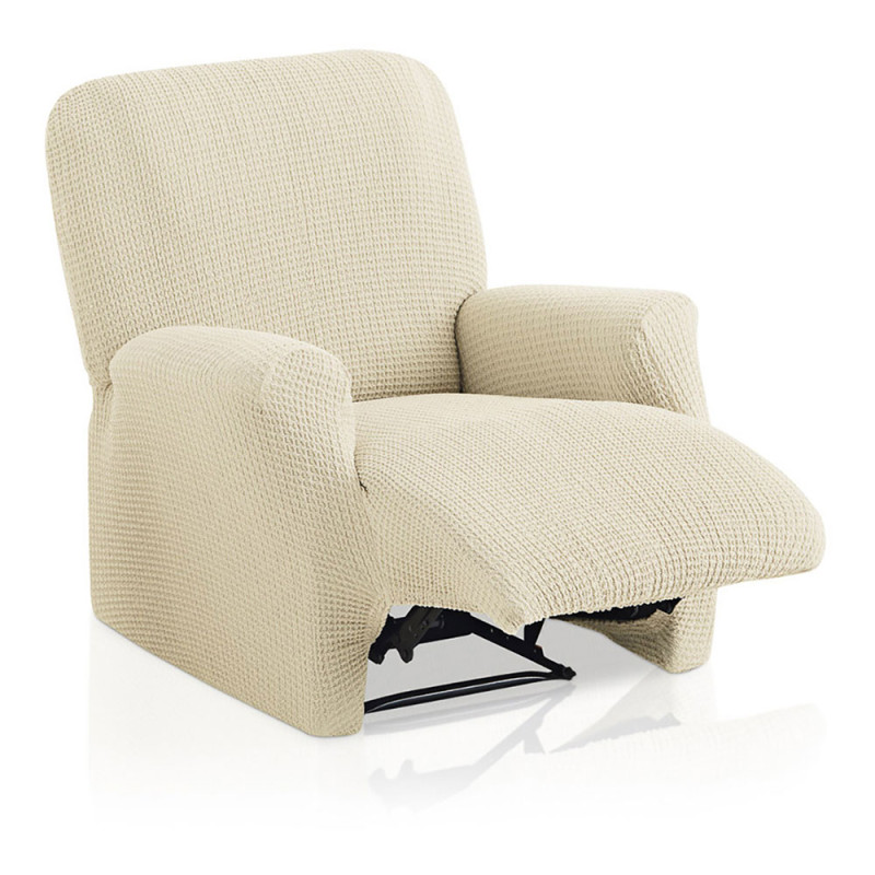 Funda bali marfil muliti-elástica para sofa relax completo 1 plaza belmarti Funda bali marfil muliti-elástica para sofa relax completo 1 plaza belmarti