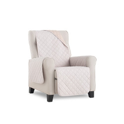 Cubre sofa reversible marfil 1 plaza belmarti