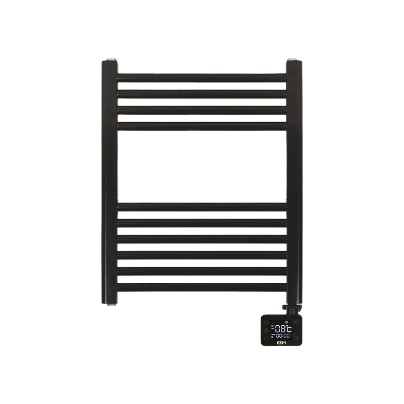 Radiador/ toallero eléctrico negro con temporizador Radiador/ toallero eléctrico negro con temporizador