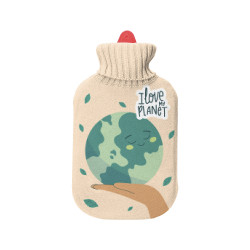 Bolsa de agua caliente. modelo cuidar el planeta, 2l.