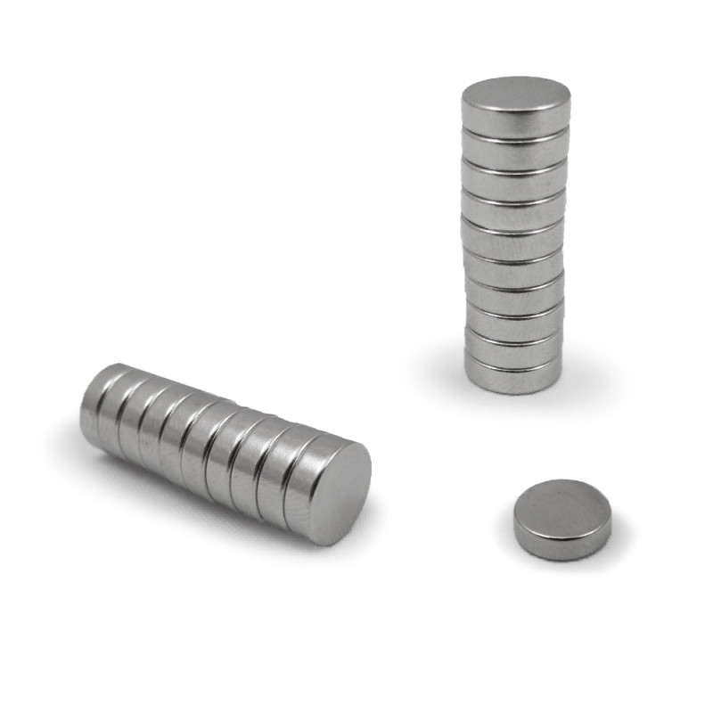 Iman de neodimio ø10x3mm Iman de neodimio ø10x3mm