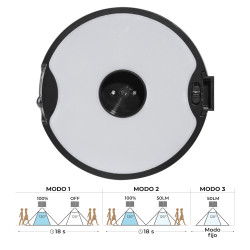 Aplique solar - estaca 4w 500 lm edm