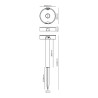 Aplique solar - estaca 4w 500 lm edm